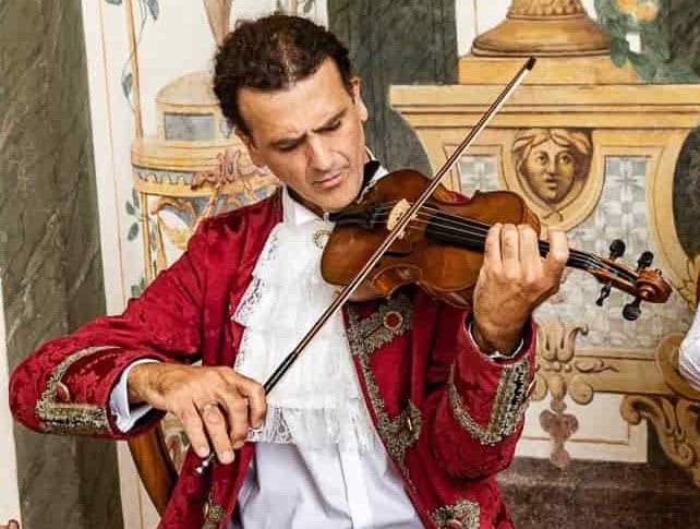 Violinist on stage