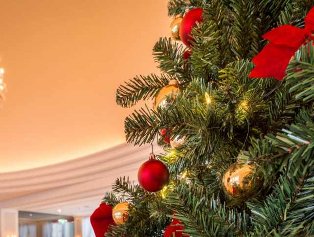Christmas concert and dinner in Kursalon Vienna, Christmas tree